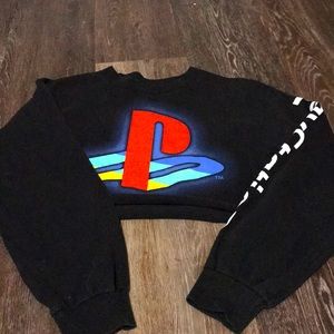 Playstation cropped tee